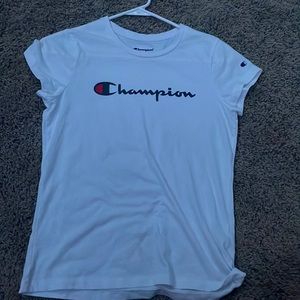 White Champion Tee / Size XL
